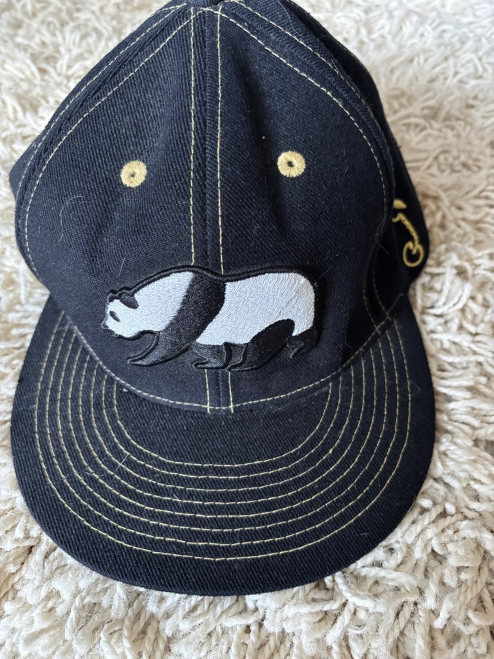 Grassroots California limited edition panda Black Baseball hat never worn